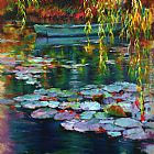Unknown Artist waterlilies 2015 painting